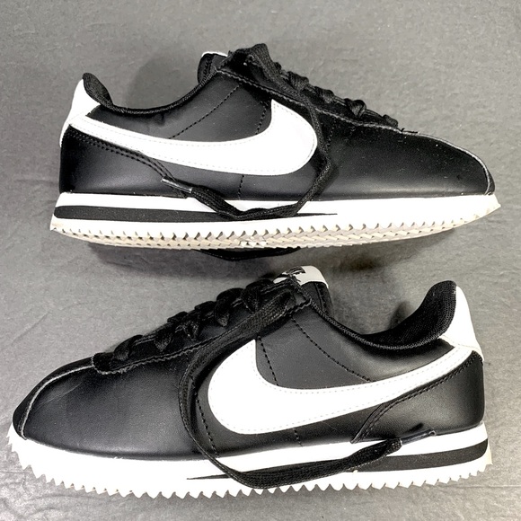 Nike Shoes - Nike Cortez ‘72 Leather Sneakers / Black & White /  Size 5.5 Women’s or Youth 4
